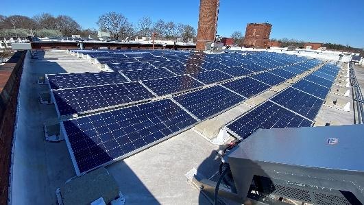 Becker College solar project photograph