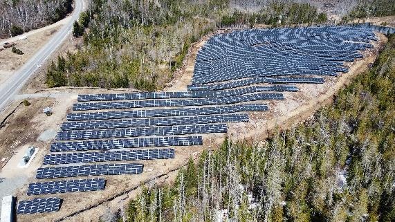 Saranac Lake CS solar project photograph
